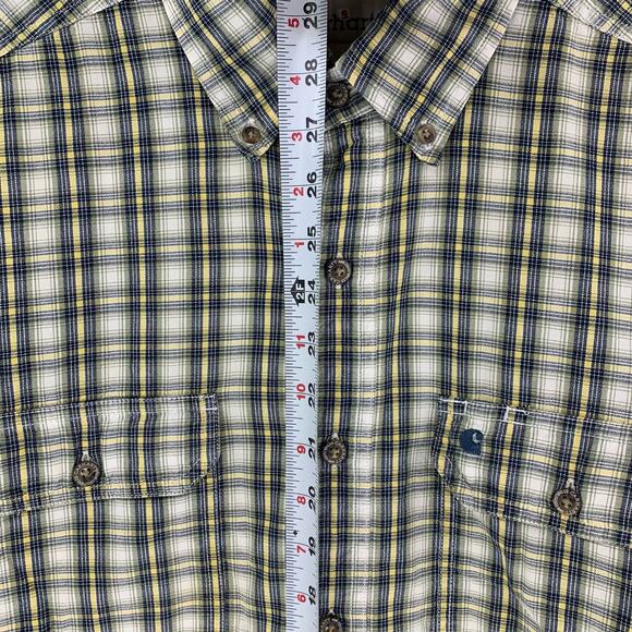 Carhartt Short Sleeve Casual Button Down Shirt Size L - Picture 6 of 9
